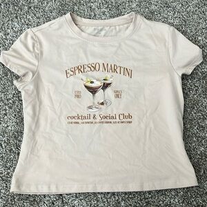 Espresso Martini crop top